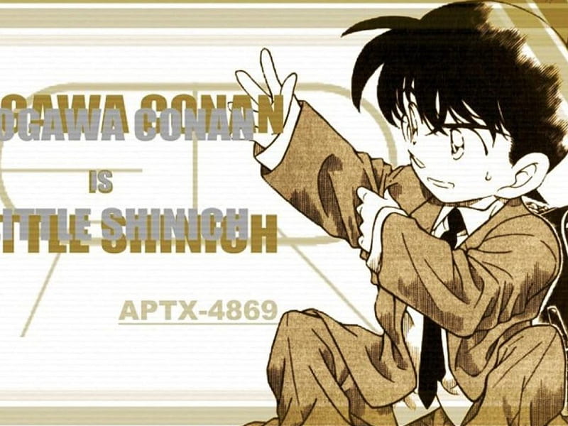 Conan Edogawa is a little Shinichi, Cute, Shinichi Kudo, Detective Conan, Conan Edogawa, Male, HD wallpaper