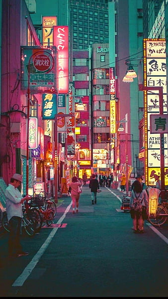 Art, anime, japan, street, cute, HD wallpaper | Peakpx