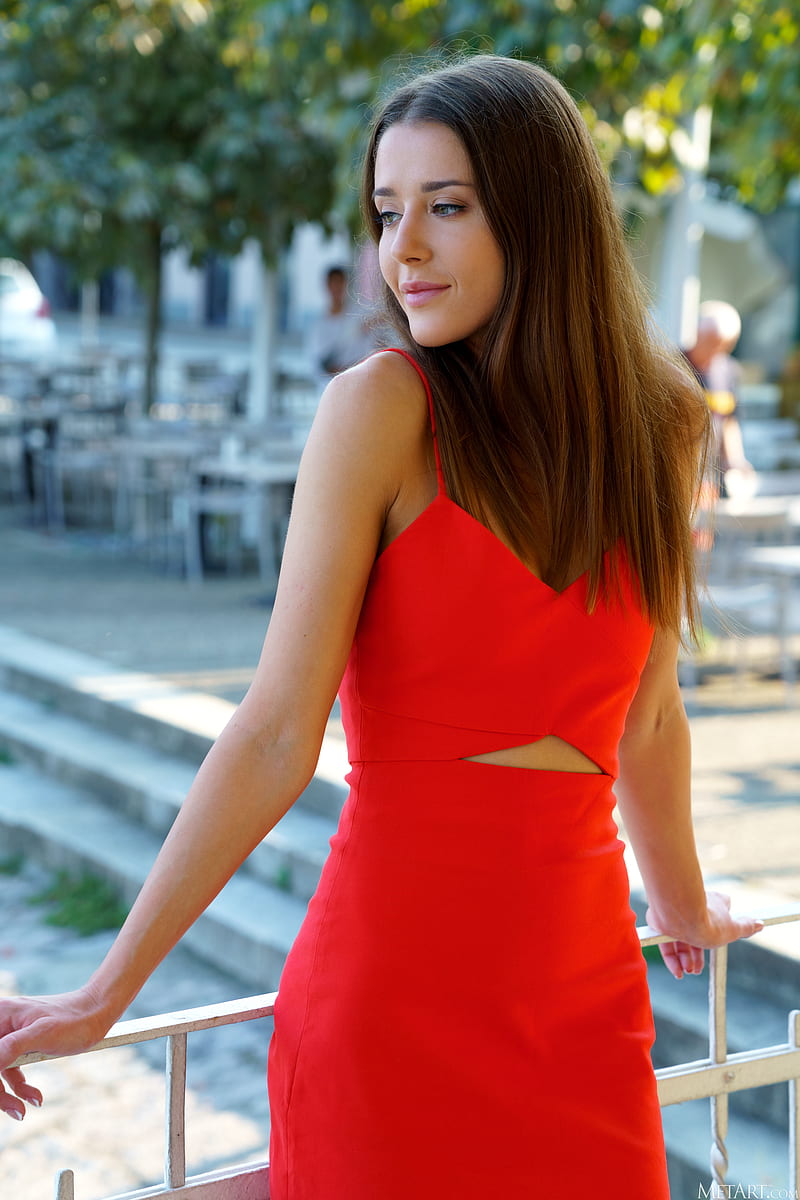 Sybil A Kailena Davina E Brunette Metart Magazine Women Red Dress Pornstar Hd Phone