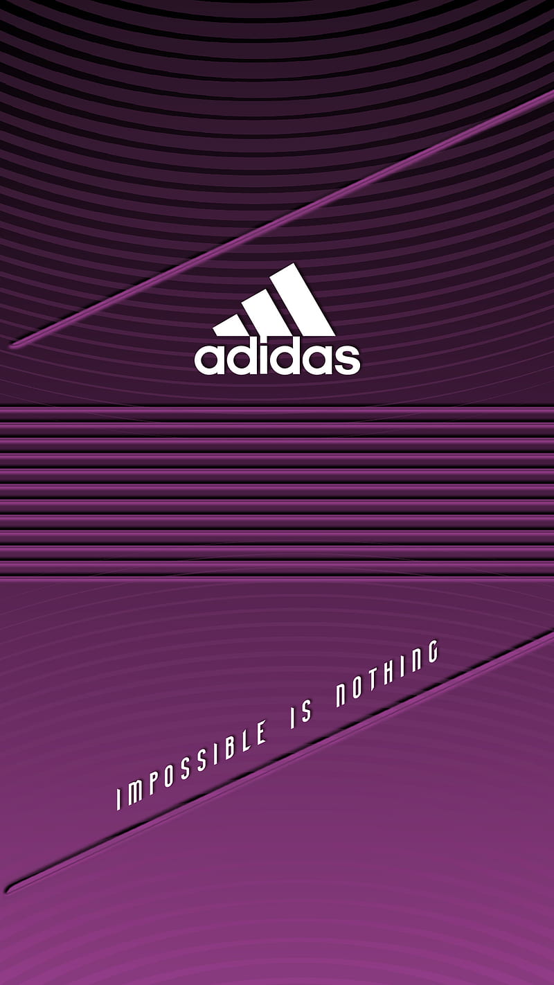 adidas 44, basket, football, impossible, logo, motivation, pink, running, sport, ultra, HD phone wallpaper