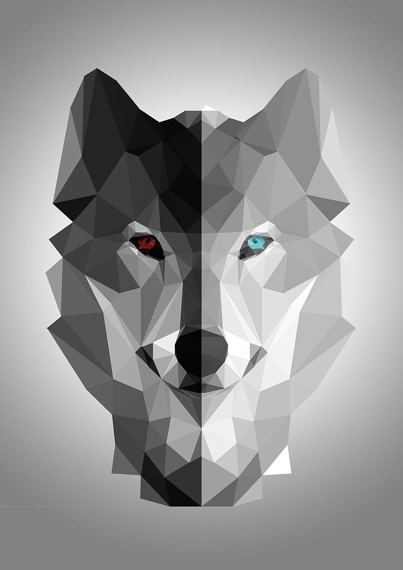 HD wallpaper wolf wolf wolf animal dire geometric minimal tattoo wild wolf