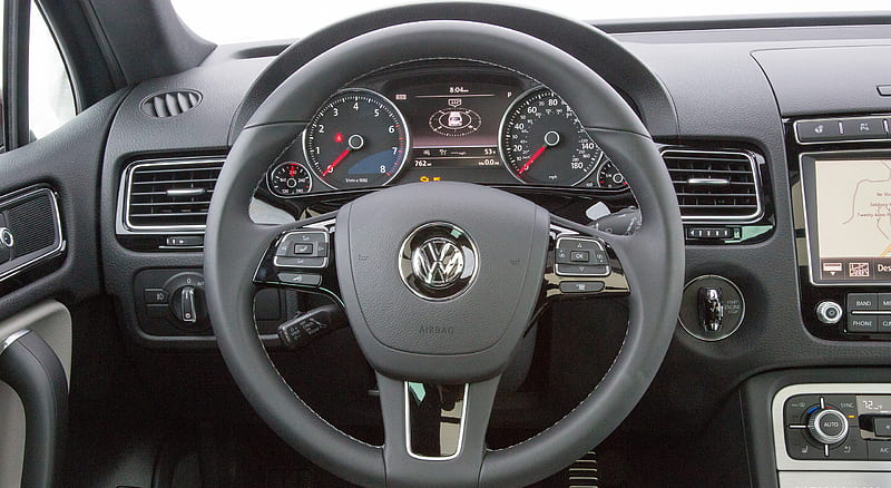 2017 Volkswagen Touareg Wolfsburg Edition (US-Spec) - Interior, Steering Wheel , car, HD wallpaper