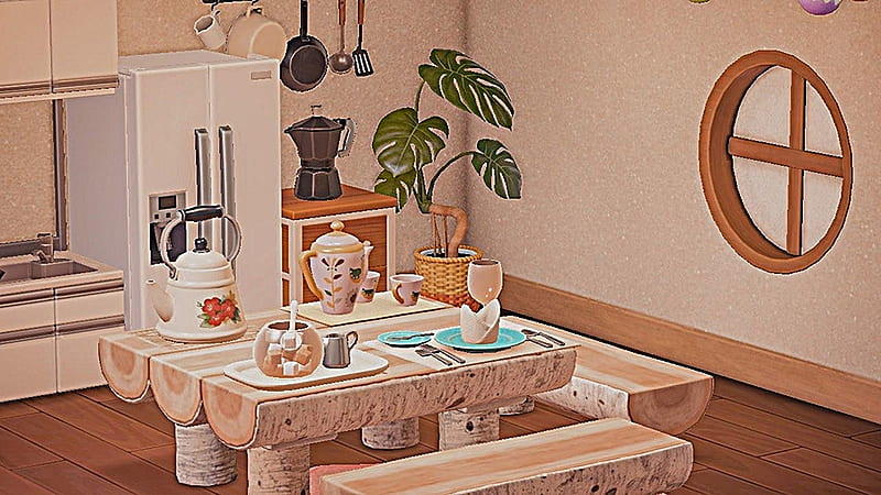 Animal Crossing Kitchen Setup, Interior, Room, Kitchen, Setup, HD wallpaper