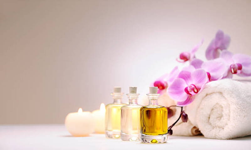 Aromatherapy Oil, Massage, Candle, Perfume, Oil, Towel, Flower, HD wallpaper