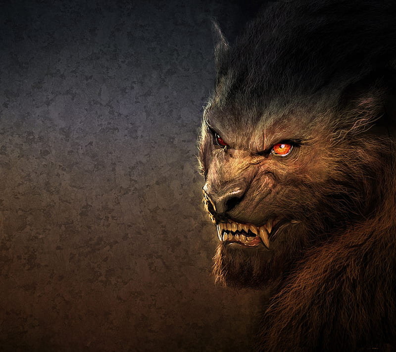 Lycanthrope, dark, evil, eyes, horror, lycan, monster, werewolf, wolf, HD wallpaper