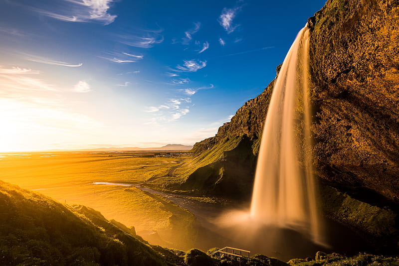 Waterfalls, Seljalandsfoss, Iceland , Waterfall, HD wallpaper