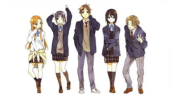 Anime friends sunlight girls and boys Anime HD wallpaper  Peakpx