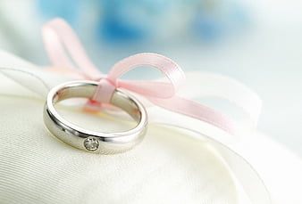 Special gift, present, ribbon, marriage, gift, love, ring, pink, surprise, HD  wallpaper | Peakpx