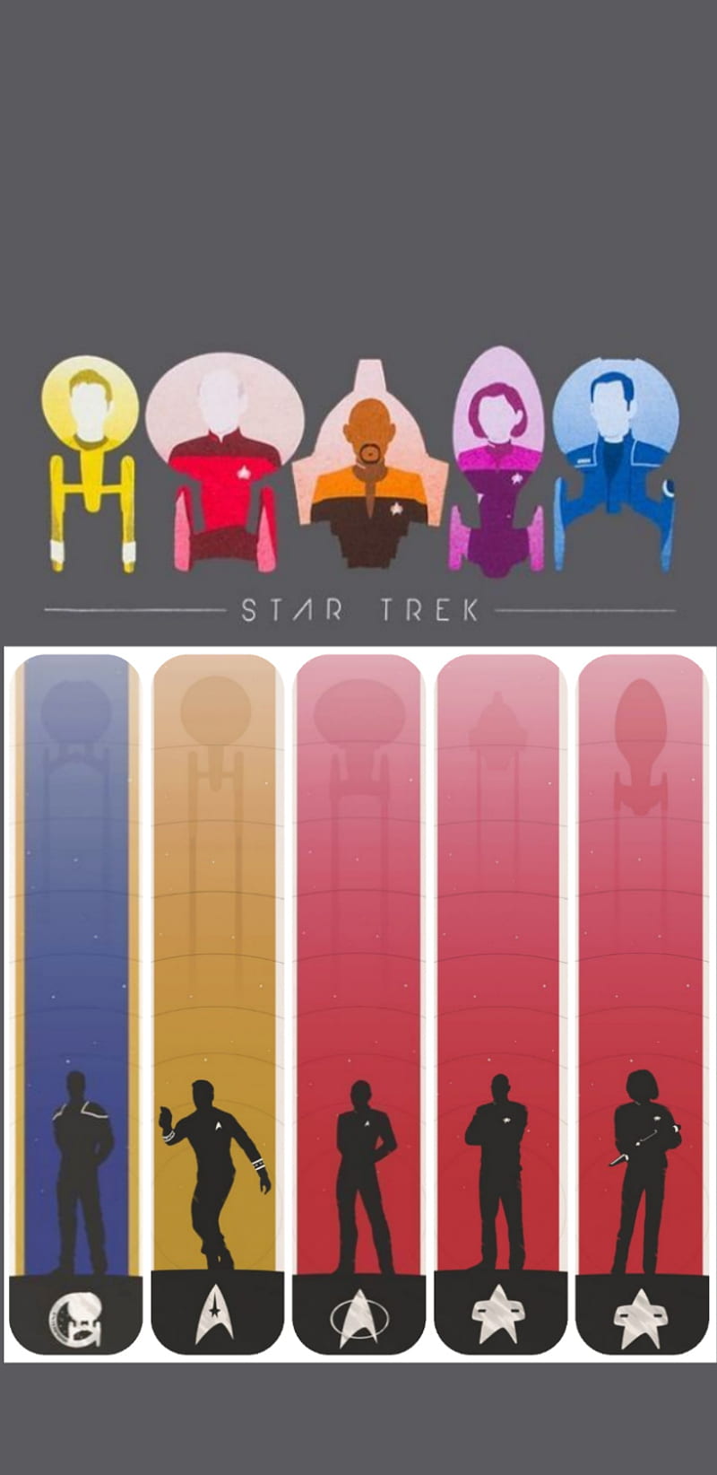 Star Trek Captains , star trek, HD phone wallpaper