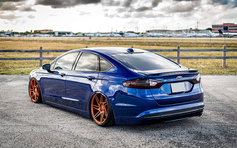 Ford Fusion tuning, supercars, low rider, stance, Ford, HD wallpaper