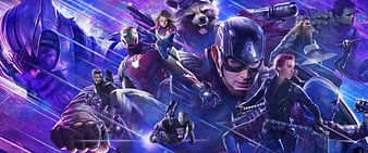 avengers: endgame, captain marvel, black widow, iron man, Movies, HD wallpaper