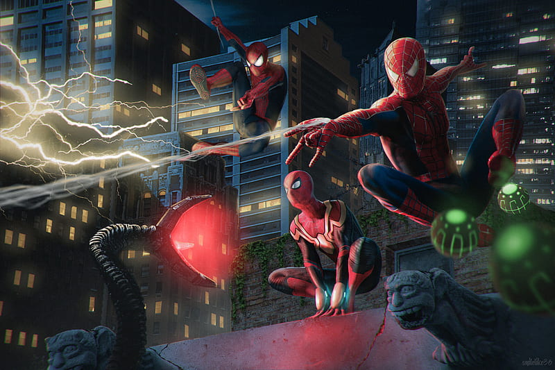 Multiple Spider-Man No Way Home, HD wallpaper