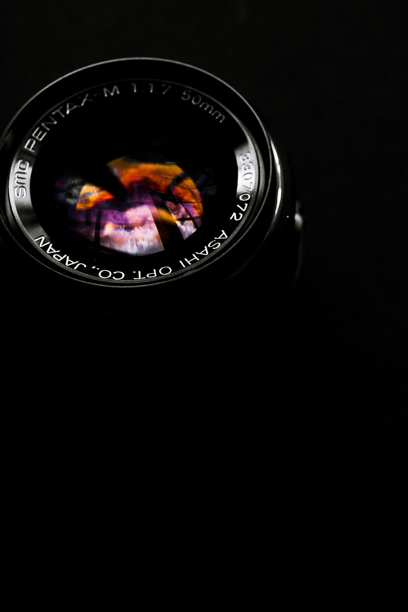 black tele lens on black surface, HD phone wallpaper