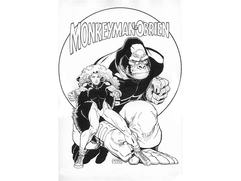 Monkeyman & O'Brien, art, comic, fantasy, monkeyman, obrien, HD wallpaper