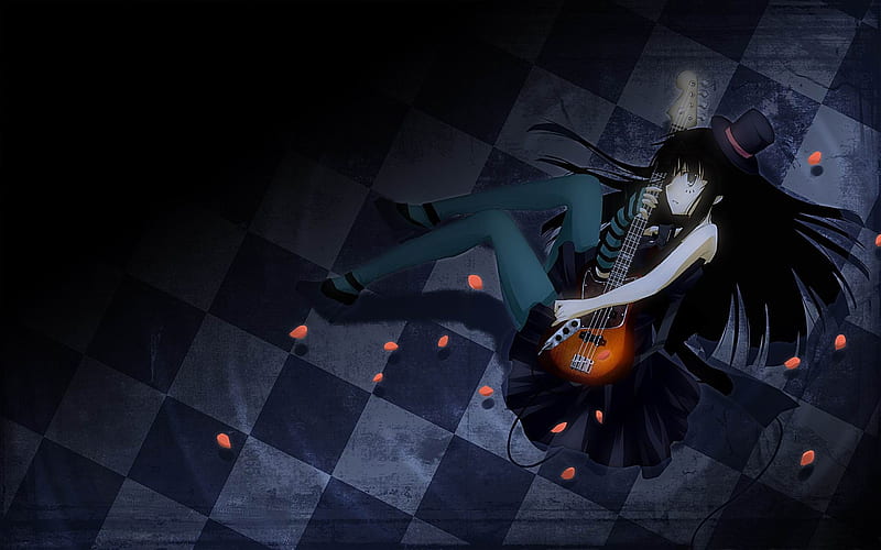 guitar girl-Anime character design, HD wallpaper