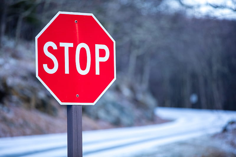 stop, sign, red, inscription, word, HD wallpaper