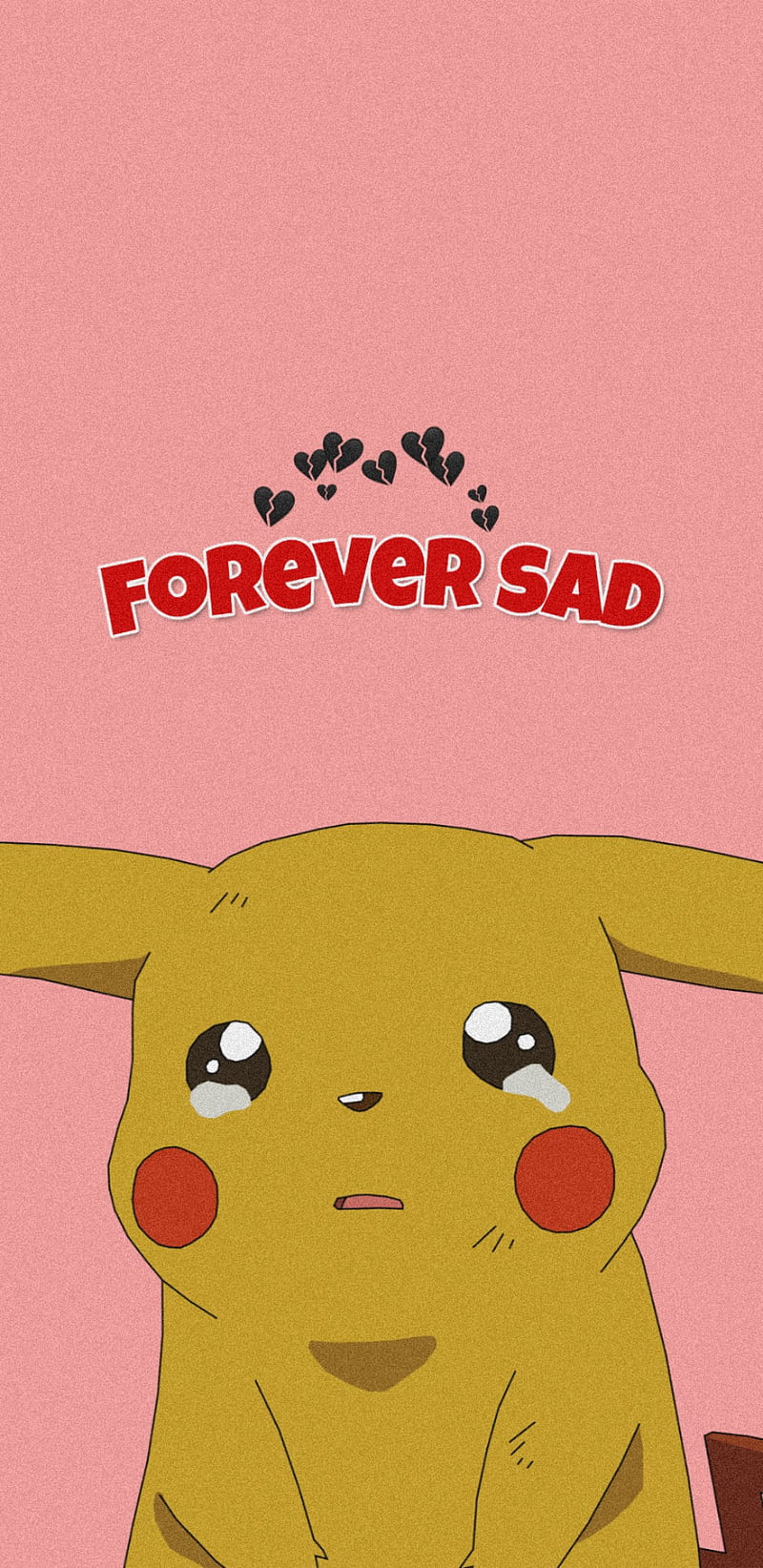 Pikachu forever sad, cute, themes, HD phone wallpaper | Peakpx