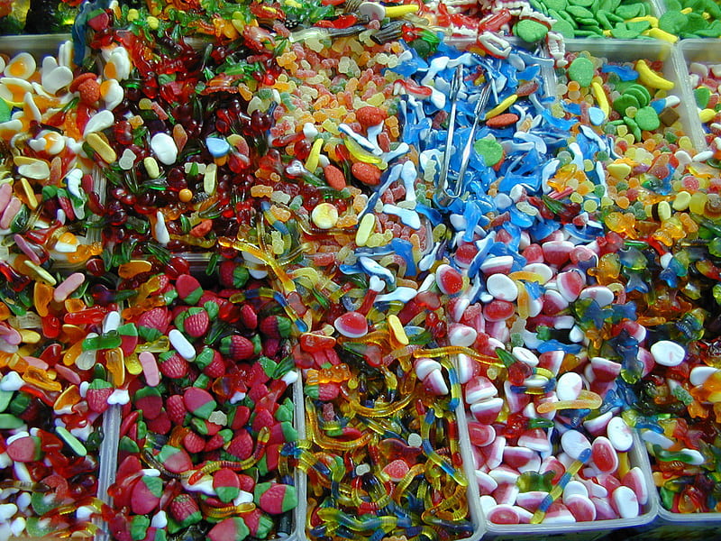 Food, Candy, Gummy Bear, HD wallpaper