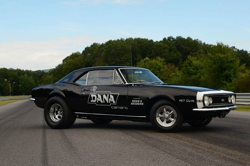 1967-Chevrolet-Dana-Camaro, Classic, Black, GM, 1967, HD wallpaper