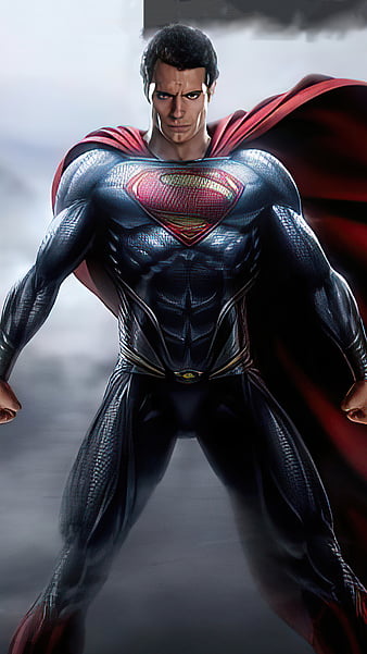 Superman, henry cavill, man of steel, dceu, HD phone wallpaper