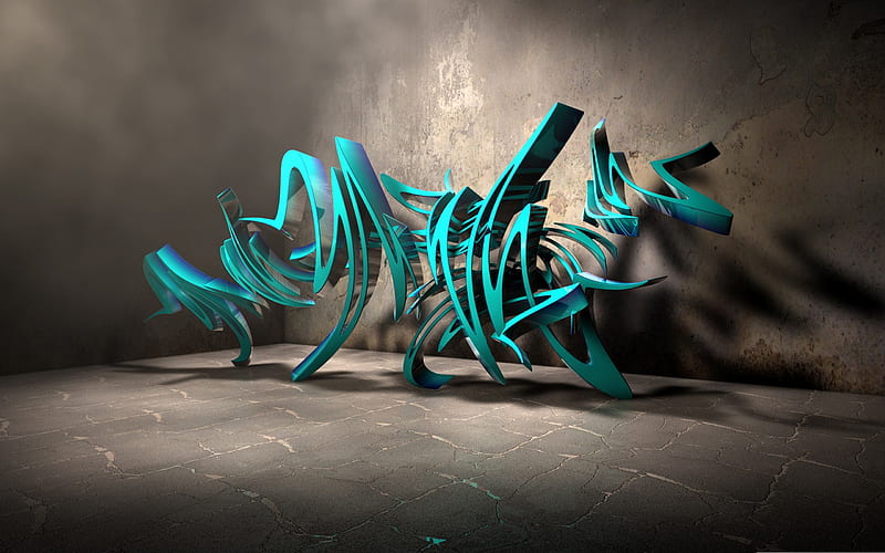3d graffiti background-Personalized Graffiti Art, HD wallpaper