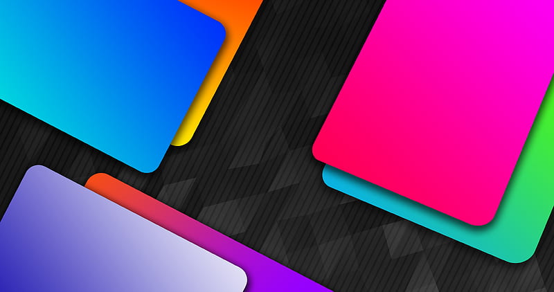 Colorful Gradient New Shapes, HD wallpaper