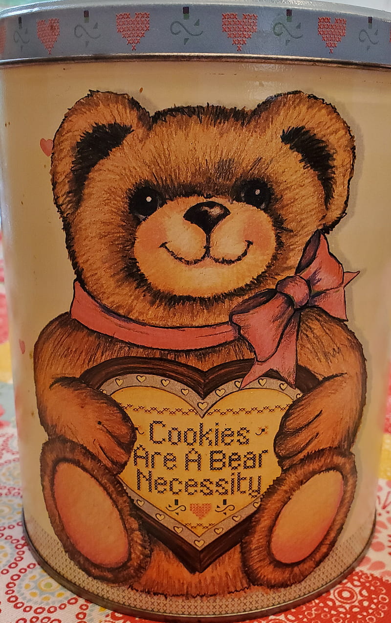 Cookies and Bears, background, belle night, cookie jar, food, necessity, HD phone wallpaper