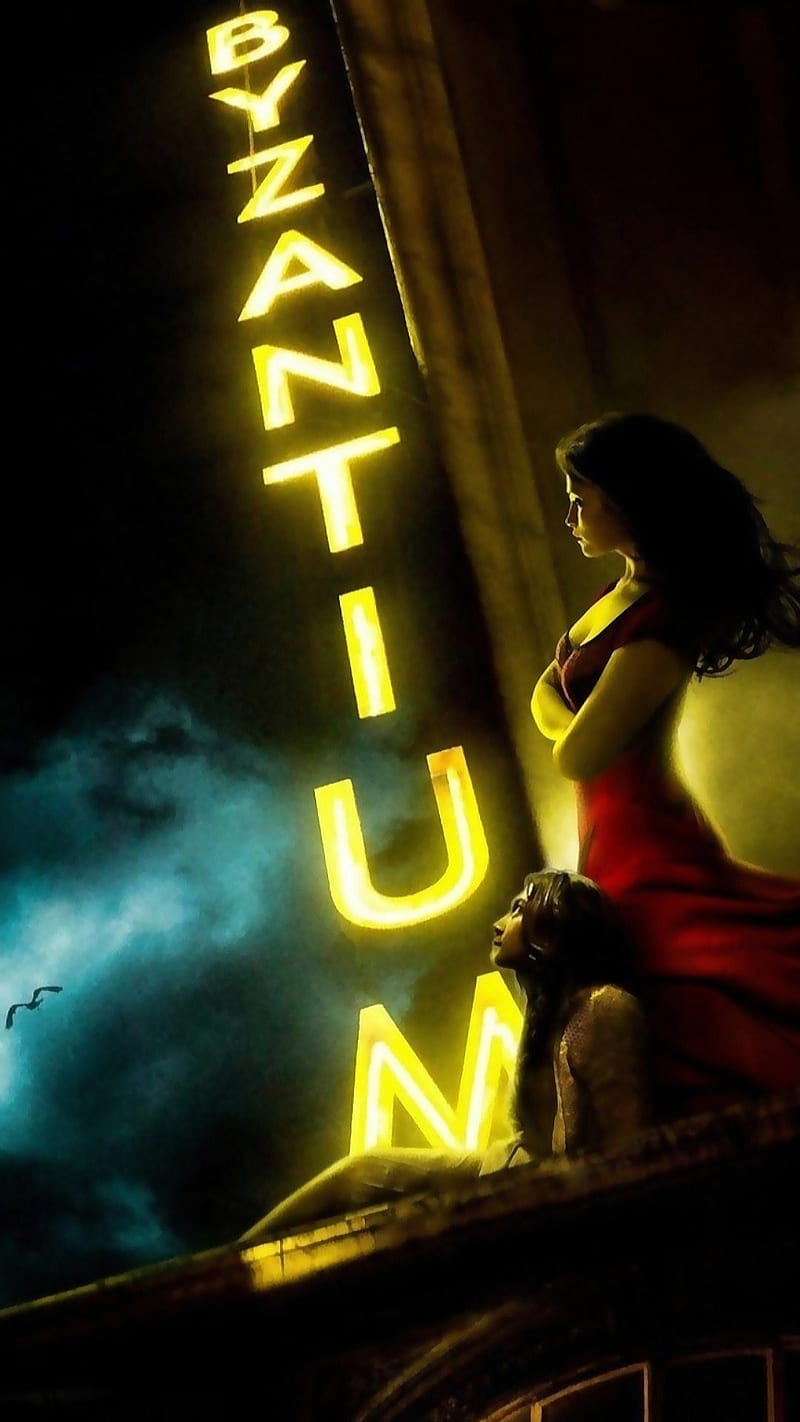 Byzantium, 2012 film, 3d, bat, gemma arterton, movie, night, poster, HD phone wallpaper