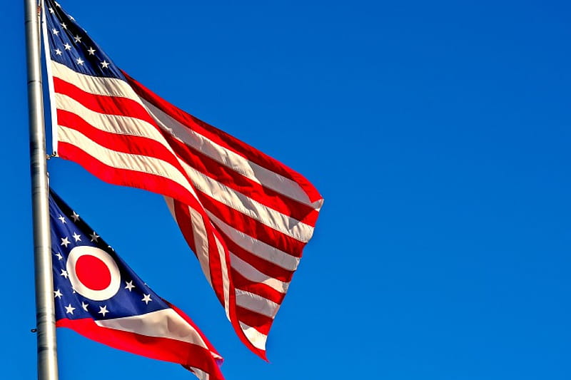 Ohio USA, state of ohio, usa, american flag, ohio, HD wallpaper