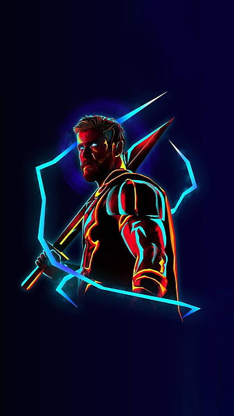 Thor Thunder, marvels, super hero, superhero, avengers, the avengers, HD phone wallpaper