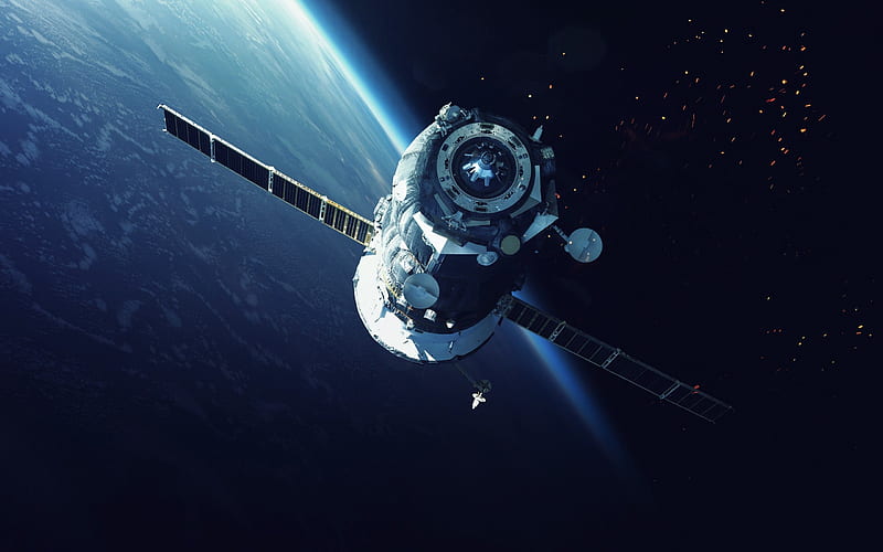space satellite, Earth, open space, NASA, HD wallpaper