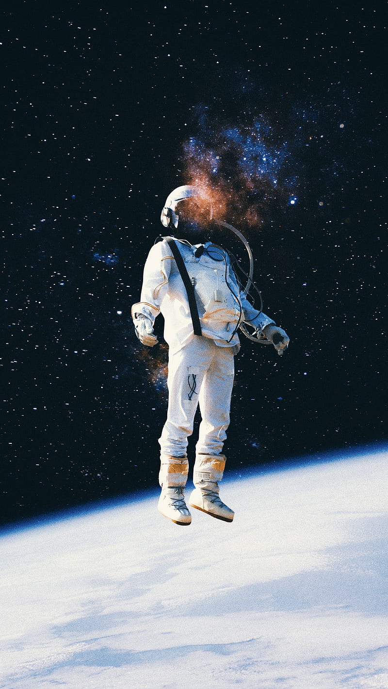 Surreal Art Spaceman Art Astronaut Colorful Art 