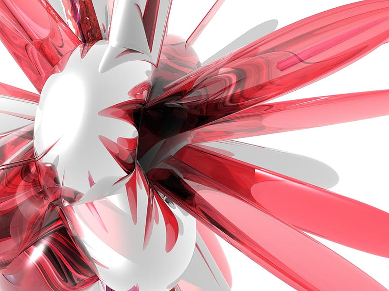 Tiger Claw, red, bryce, 3d, abstract, HD wallpaper