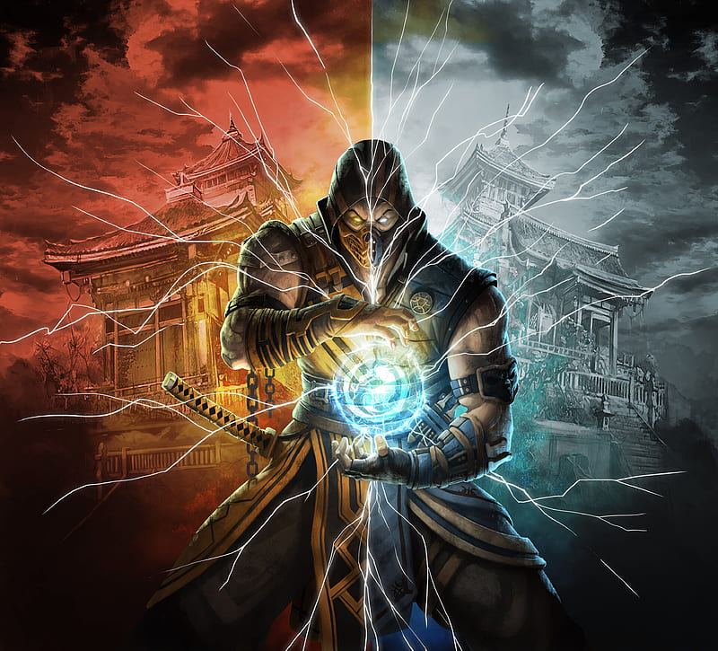 Download Noob Saibot Unleashing Darkness in Mortal Kombat Wallpaper