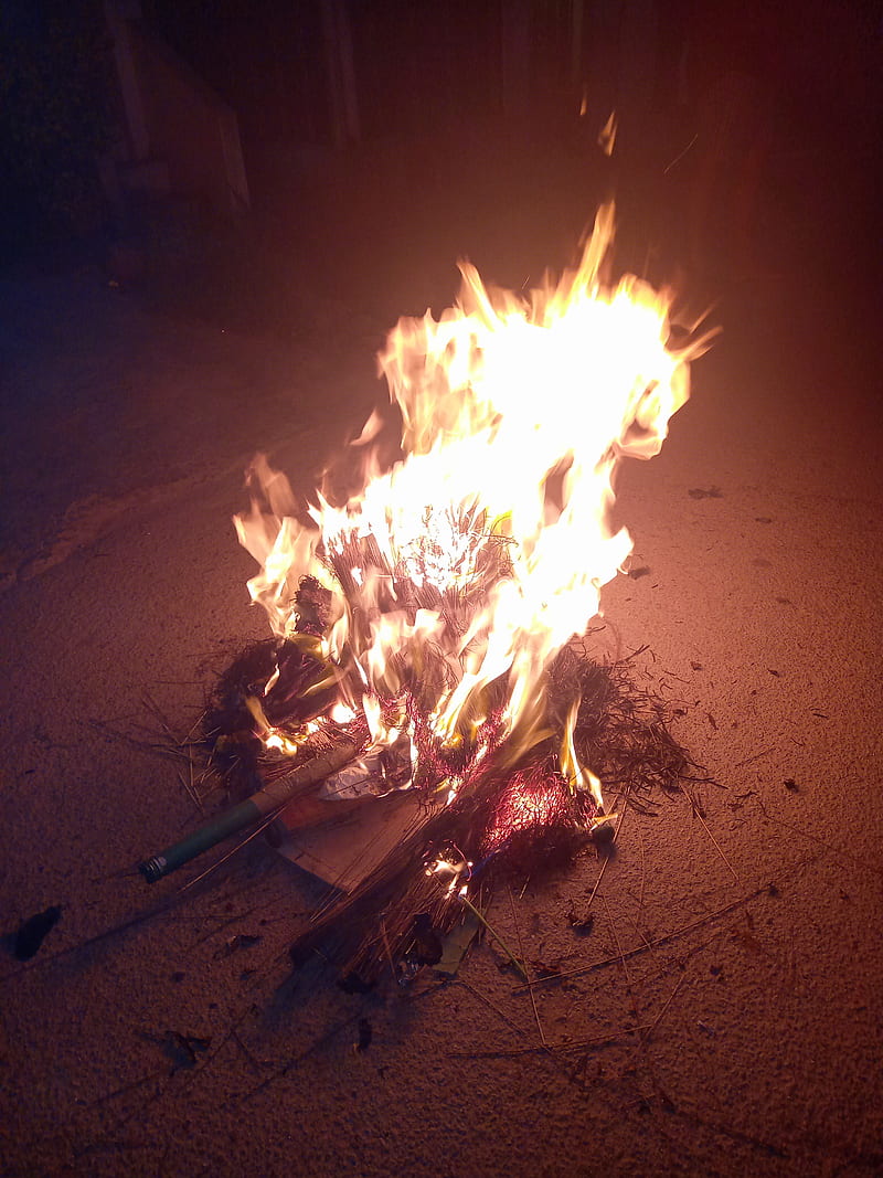 BHOGI, fire, flame, gh, govardhan heart, sankranthi, HD phone ...