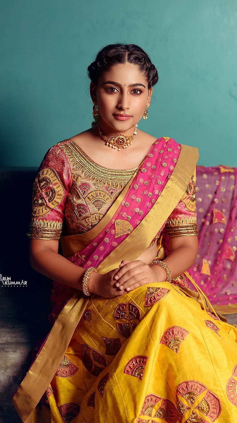 Nishvika Naidu , kannda actress, traditional, HD phone wallpaper