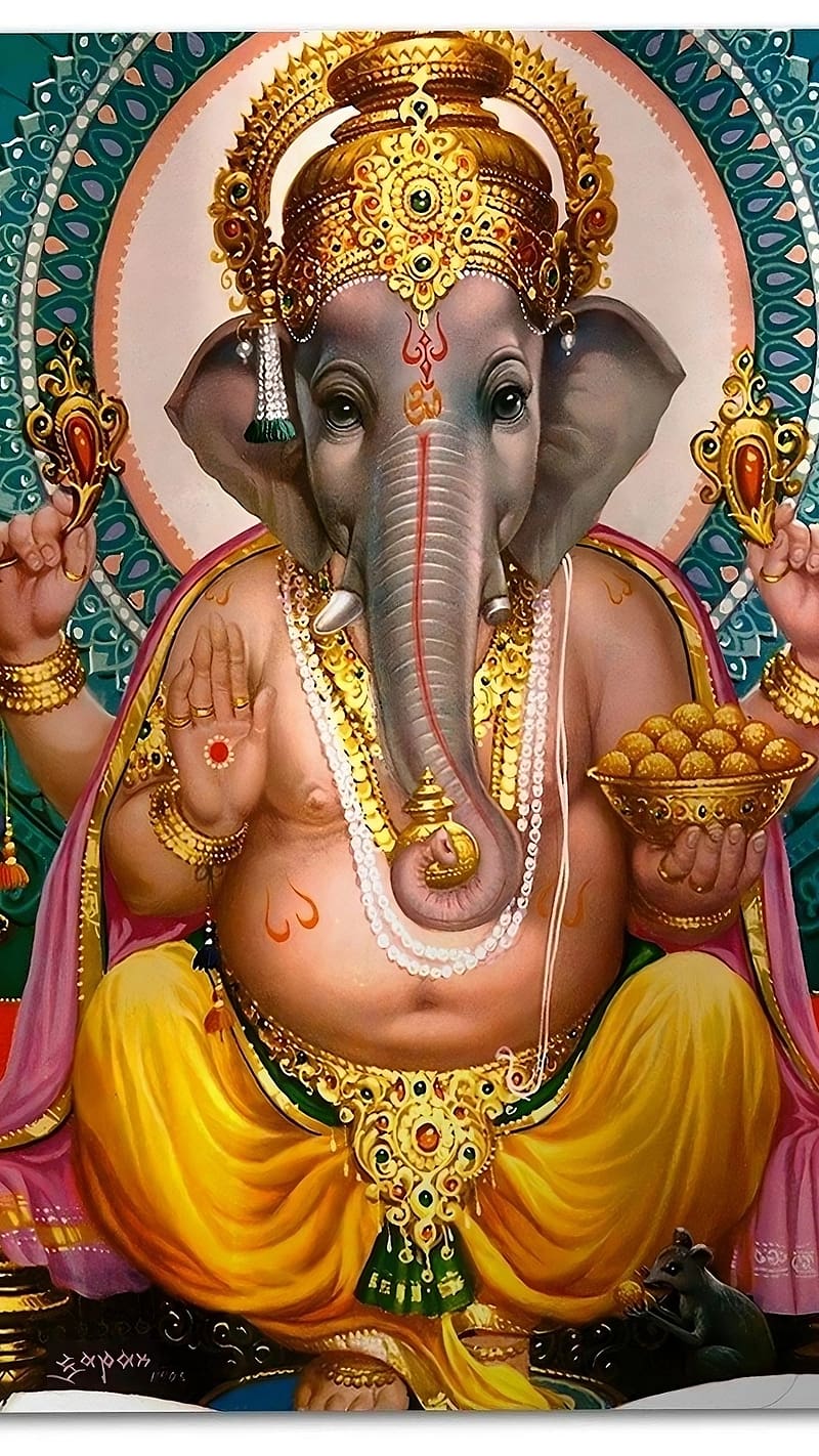 Ganesh Bhagwan Ka, ganesh, lord, god, HD phone wallpaper