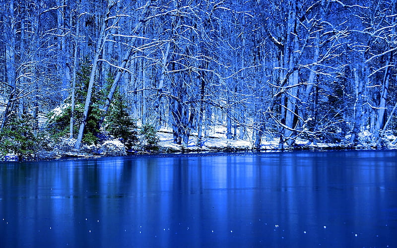 1920x1080px, 1080P free download | Winter's icy blue lake, icy, dream ...