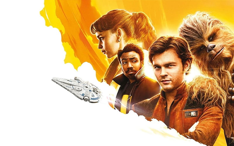 Solo A Star Wars Story, poster, 2018 movie, lden Ehrenreich, Emilia Clarke, Donald Glover, HD wallpaper