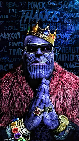 Thanos, avengers, avengers infinity war, cool, dslr, king, snapseed, HD phone wallpaper