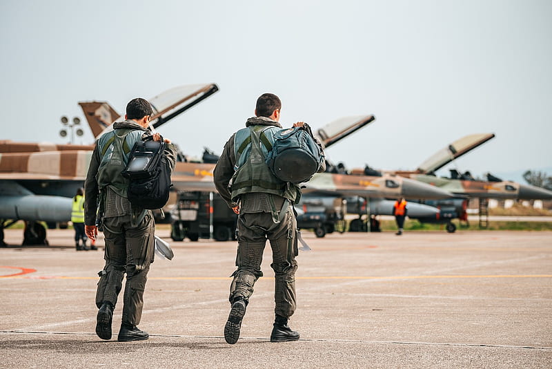Israeli Air Force - IAF aircraft landed in Greece this week for the annual Iniochos exercise. The exercise brings air forces from around the world to strengthen cooperation, encourage mutual learning, Air Force Uniform, HD wallpaper