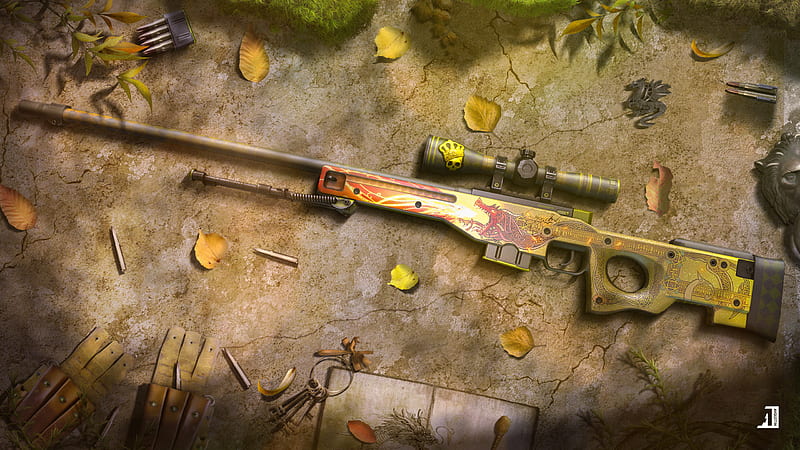 AWP - Dragon Lore, dragonlore, autumn, HD wallpaper | Peakpx