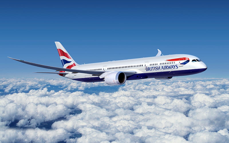 Boeing 777, passenger air liner, air travel, passenger airlines, British Airways, Boeing, HD wallpaper