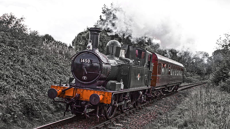 14xx gwr locomotive, steam, trains, HD wallpaper