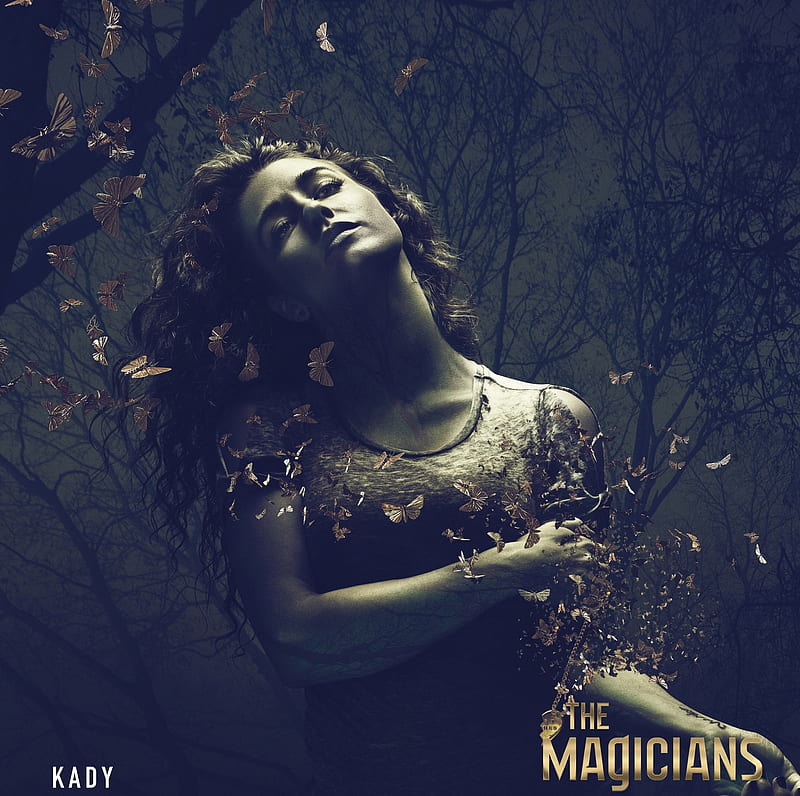 The Magicians ( 2015 - ), poster, fantasy, butterfly, girl, actress, tv series, kady, the magicians, Jade Tailor, HD wallpaper