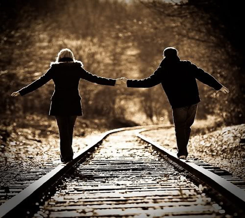 Holding Hands, cool, couple, cute, nice, together forever, HD wallpaper