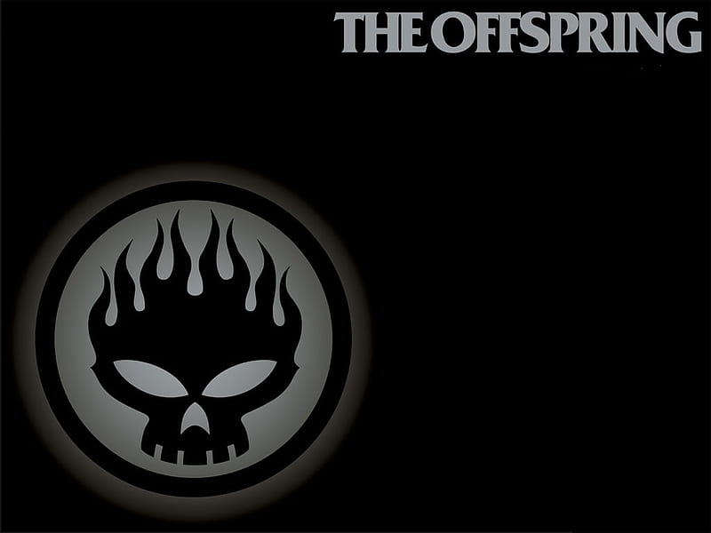 The Offspring, rock, skull, punk rock, HD wallpaper