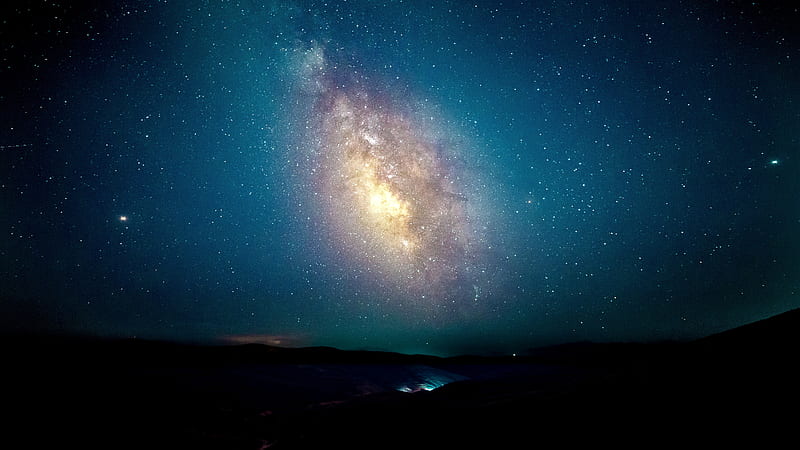 starry sky, night, Space, HD wallpaper