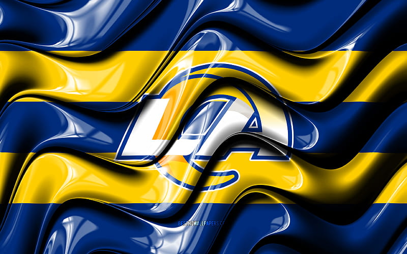 Los Angeles Rams flag blue and yellow