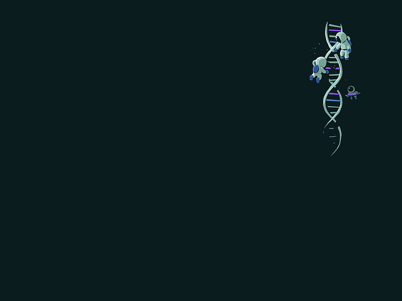 Dna Double Helix Separated Source Submit . Nebula , Minimalist ,, Dark DNA, HD wallpaper